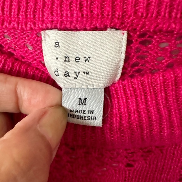 A New Day Pink Pull Over Maxi Medium Dress Long Sleeves BNWT - Picture 5 of 11